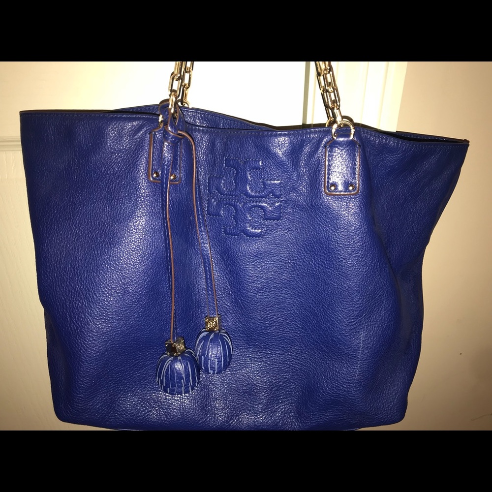 Tory Burch Leather Thea Tassel Tote